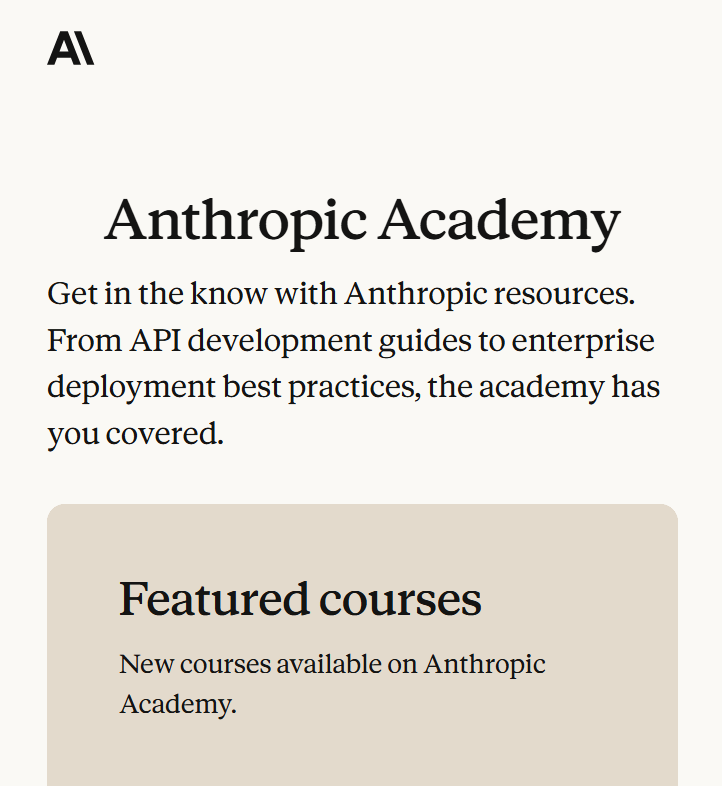 Anthropic Academy